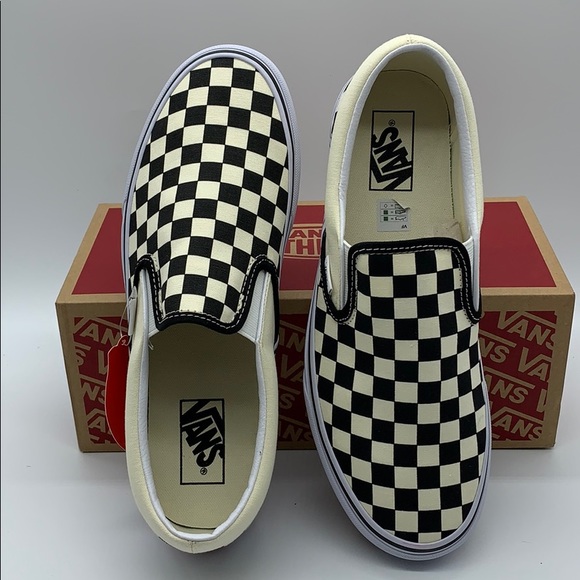 VANS CLASSIC SLIP ON Black & White CheckerboaWMNS - Picture 10 of 16